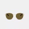 Metal Hangtag Round Sunglasses