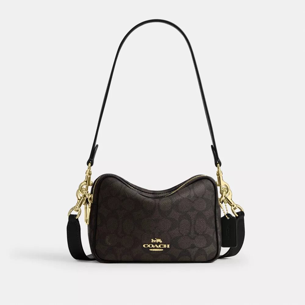 Mini Carey Crossbody Bag in Signature Canvas