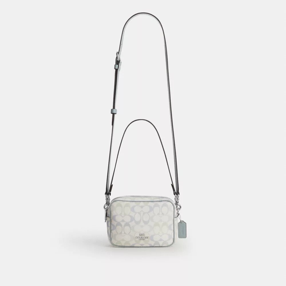 Mini Carey Crossbody Bag in Signature Canvas