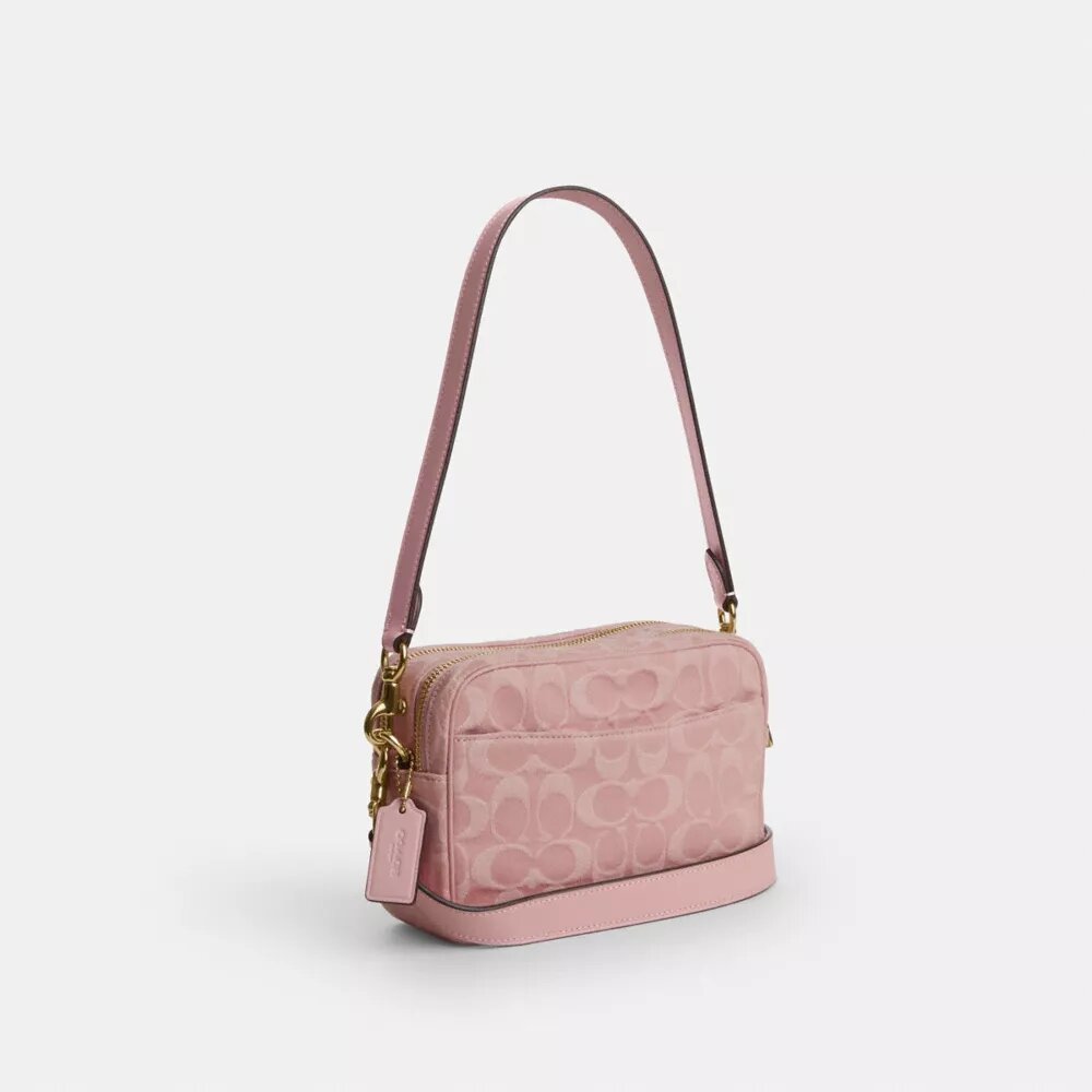 Mini Carey Crossbody Bag in Signature Denim