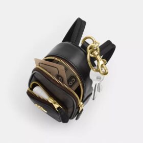 Mini Court Backpack Bag Charm in Signature Canvas
