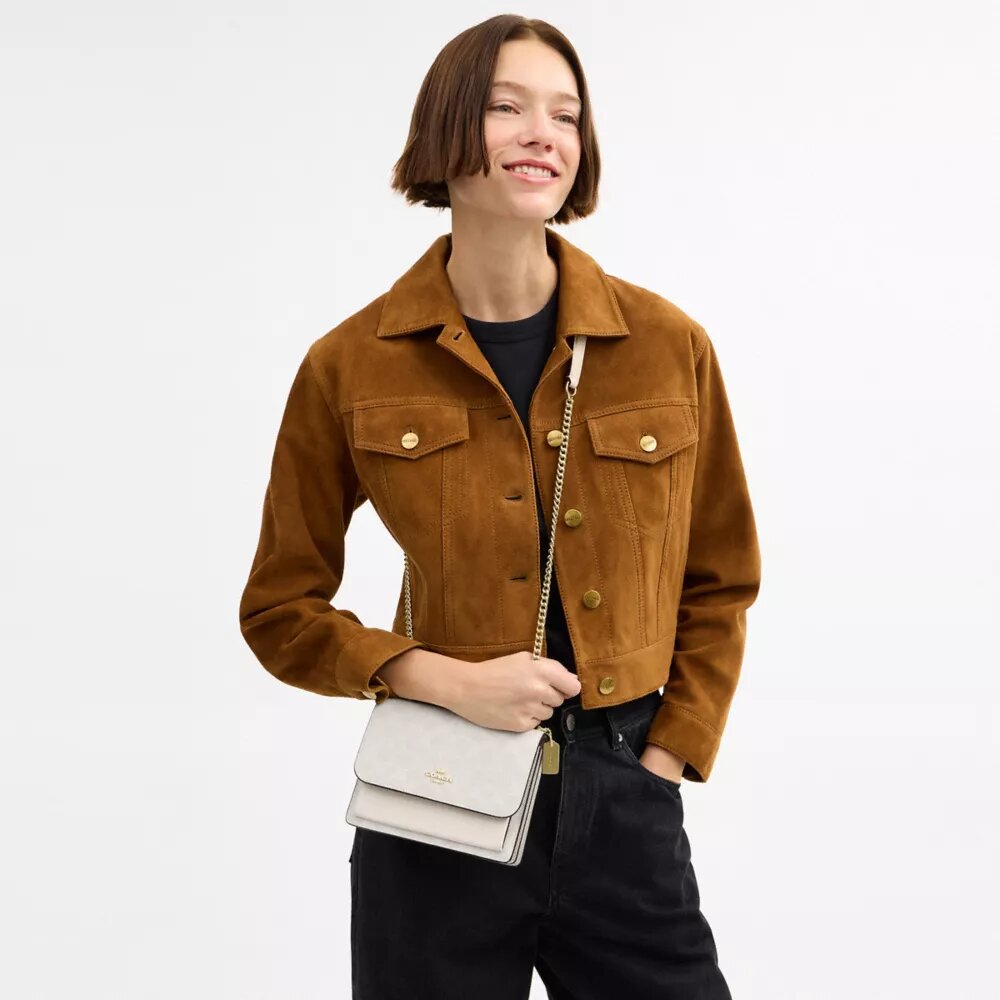 Mini Klare Crossbody Bag in Signature Canvas