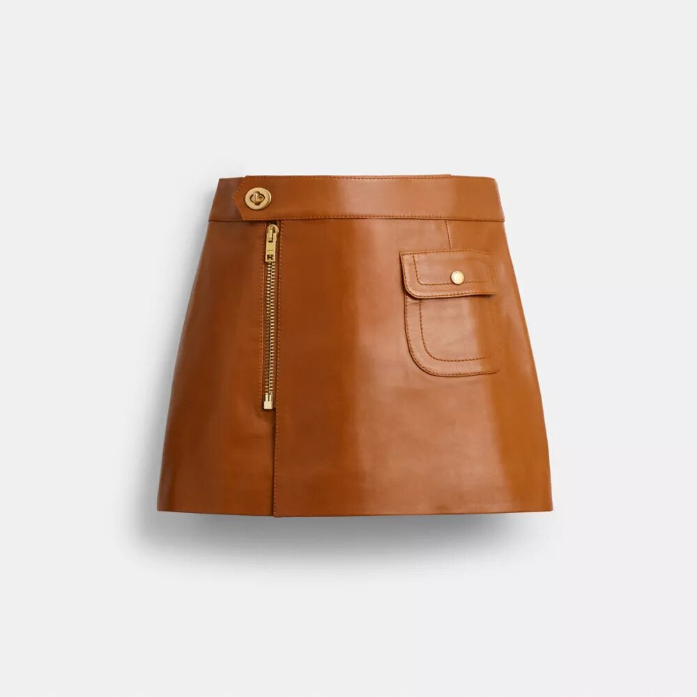 Mini Leather Heritage Skirt