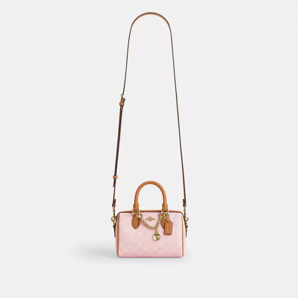 Mini Rowan Crossbody Bag in Signature Canvas with Charms