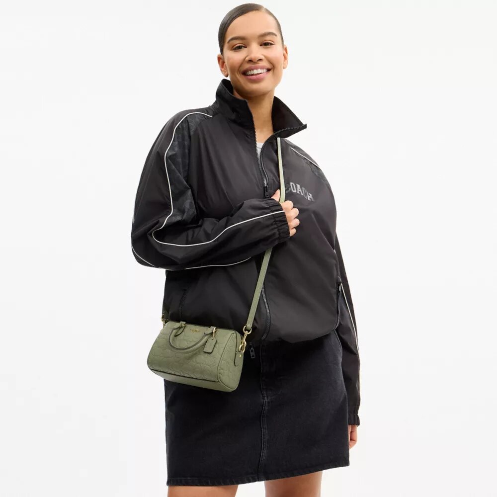 Mini Rowan Crossbody Bag in Signature Leather