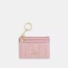 Mini Skinny Id Case in Loved Denim with Quilting and Charm