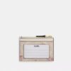 Mini Skinny Id Case in Signature Canvas with Floral Print