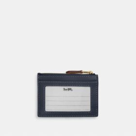 Mini Skinny Id Case in Signature Denim