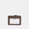 Mini Skinny Id Case in Signature Jacquard with Floral Embroidery