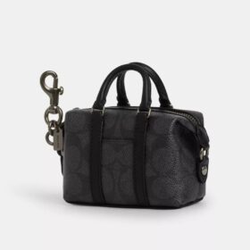 Mini Trekker Bag Charm in Signature Canvas