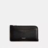 New York Zip Card Case in Loved Leather