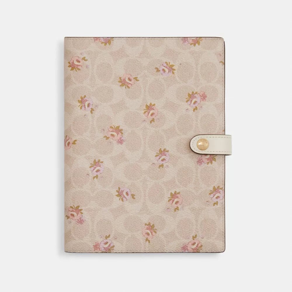 Notebook in Signature Canvas with Floral Print