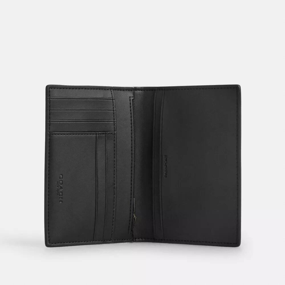 Passport Card Case in Signature Canvas with Stripes