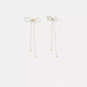 Pearl Bow Earrings
