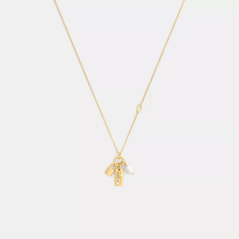 Pearl Charm Pendant Necklace