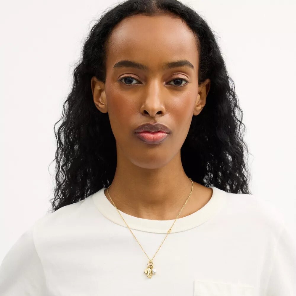 Pearl Charm Pendant Necklace