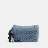 Pouch in Loved Signature Denim with Charms