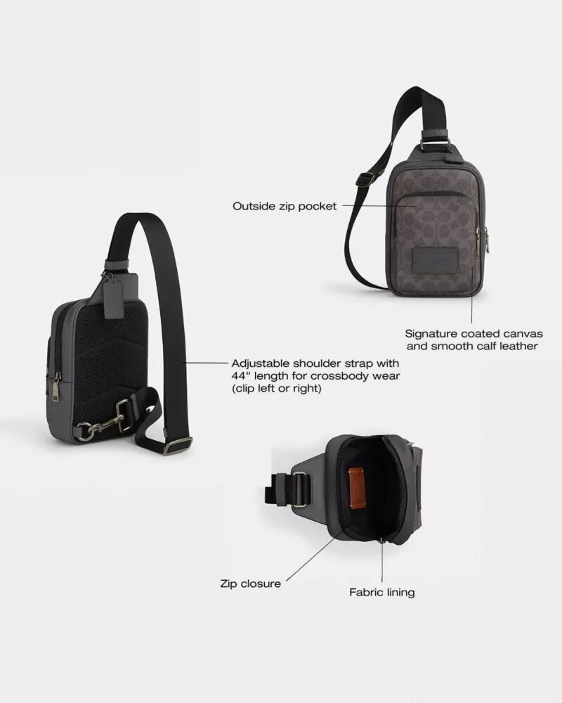 Racer Sling Pack in Signature Canvas