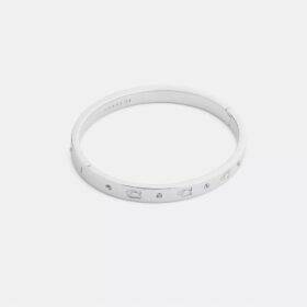 Repeated C Hinged Bangle