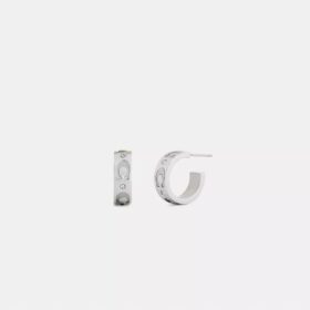 Repeated C Huggie Earrings