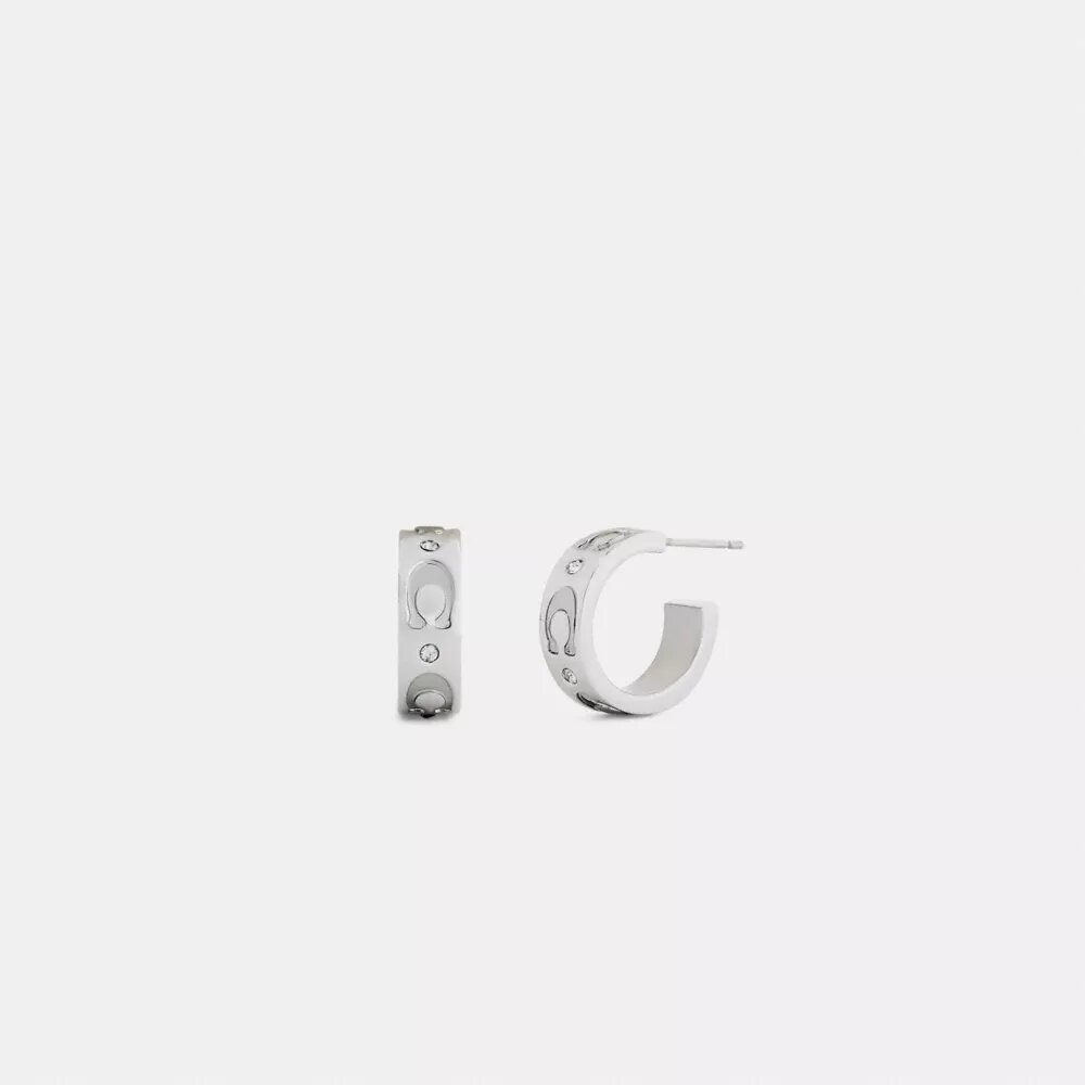 Repeated C Huggie Earrings