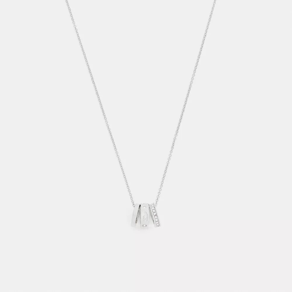 Repeated C Rondelle Necklace