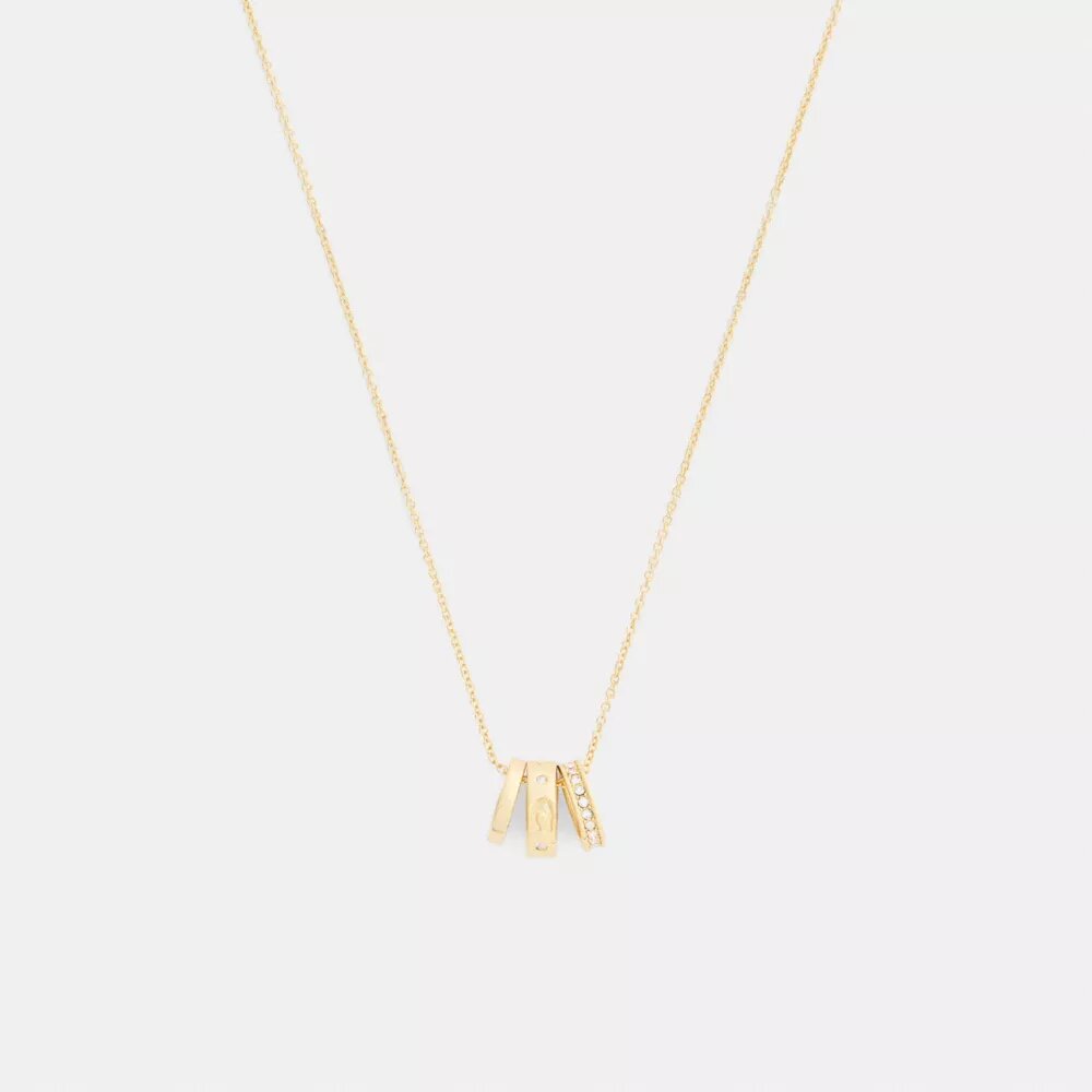 Repeated C Rondelle Necklace