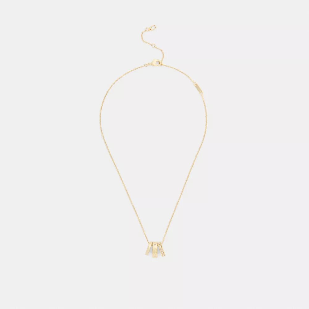 Repeated C Rondelle Necklace