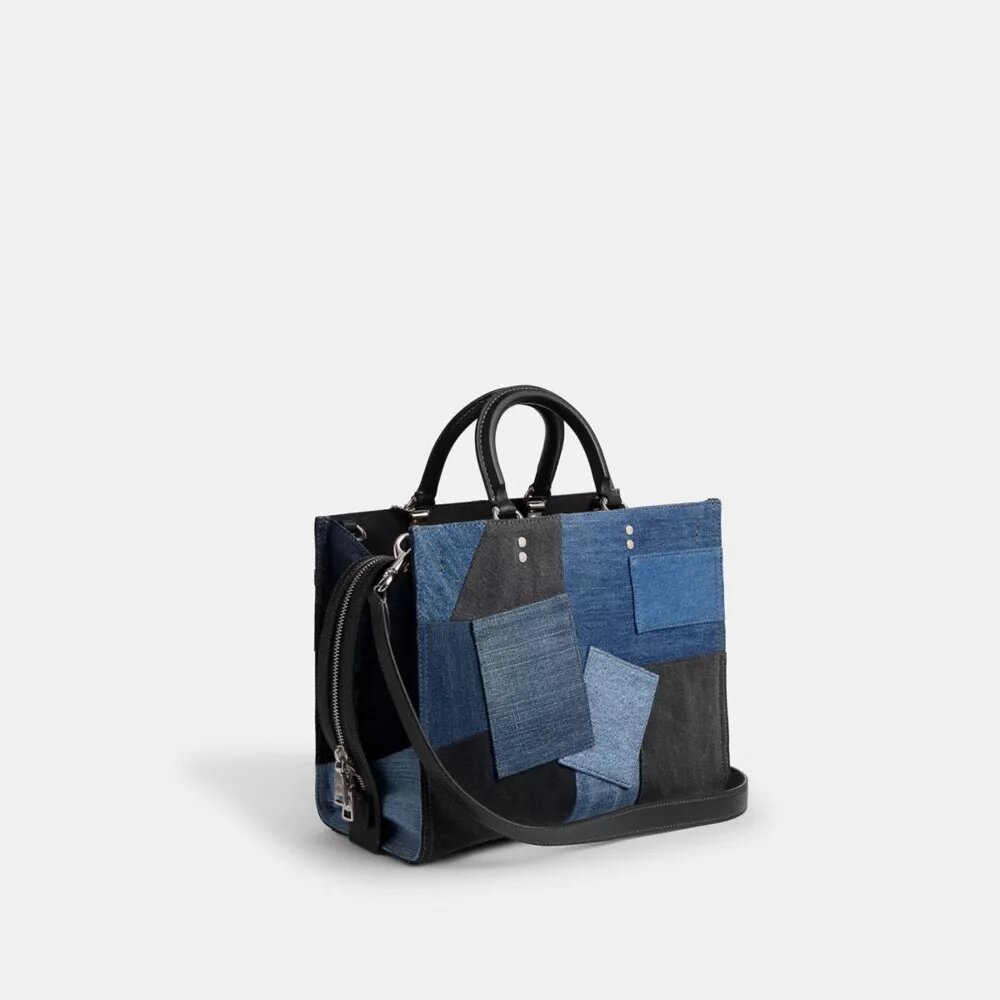 Rogue Bag with Repurposed Denim Patchwork