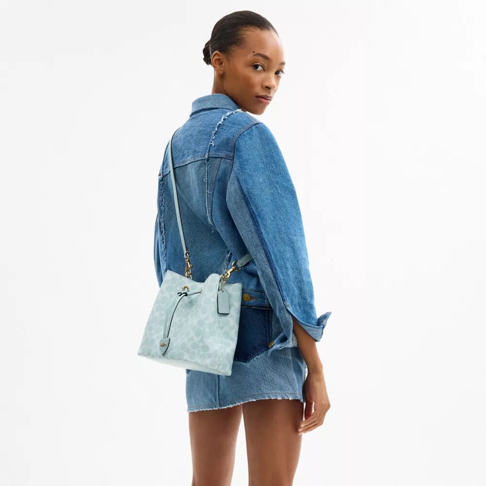 Rowan Bucket Bag in Signature Canvas