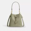 Rowan Bucket Bag in Signature Leather
