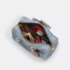 Rowan Large Satchel Bag in Loved Denim with Charms