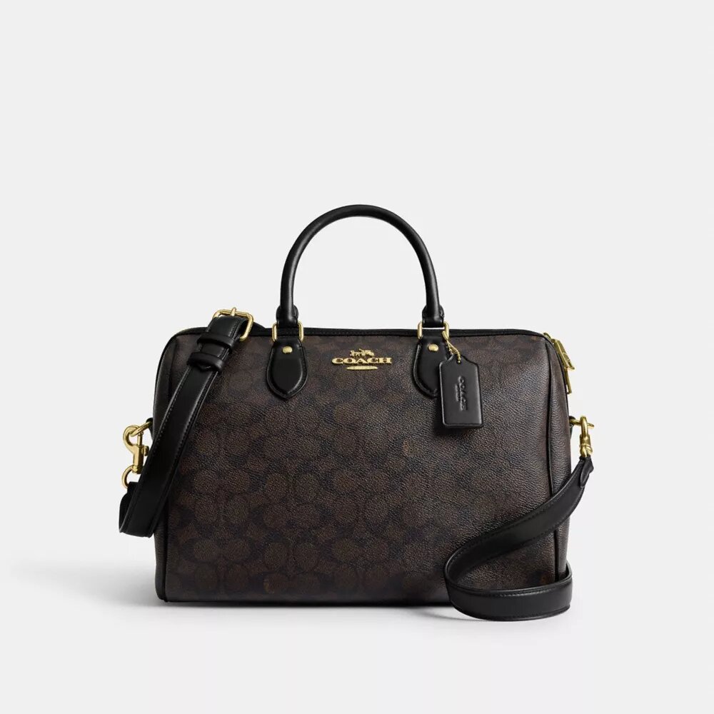 Rowan Large Satchel Bag in Signature Canvas