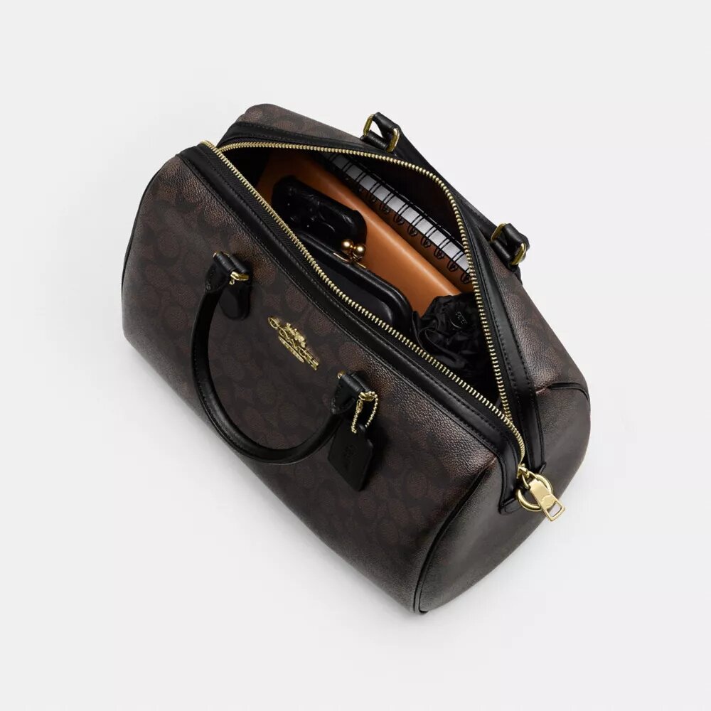 Rowan Large Satchel Bag in Signature Canvas