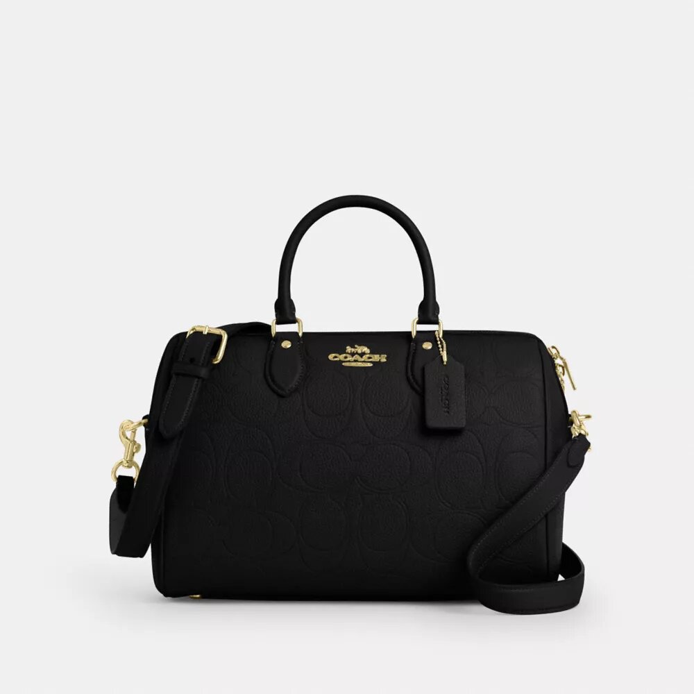 Rowan Large Satchel Bag in Signature Leather