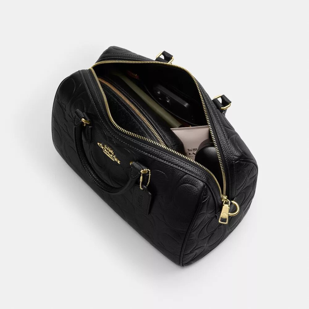 Rowan Large Satchel Bag in Signature Leather