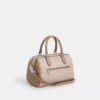 Rowan Satchel Bag in Blocked Signature Canvas