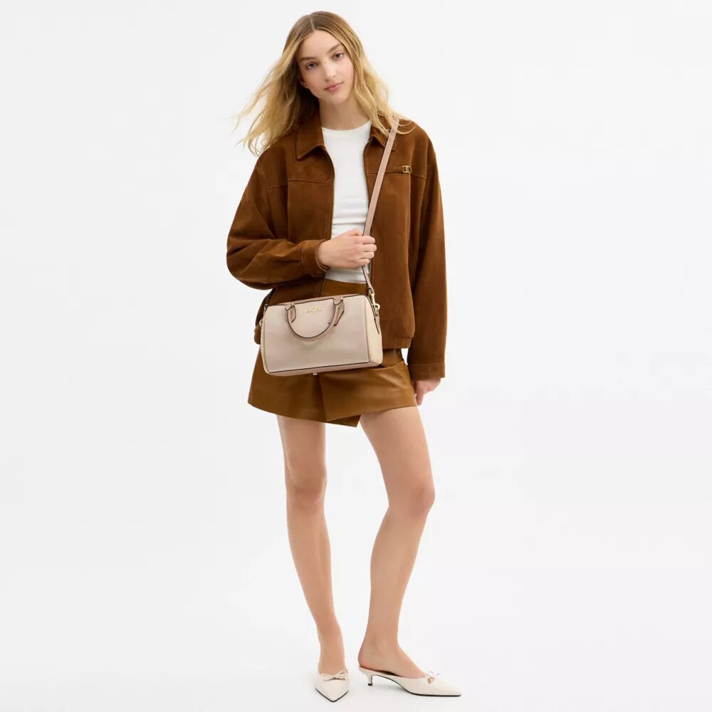 Rowan Satchel Bag in Colorblock