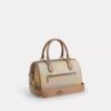 Rowan Satchel Bag in Rainbow Signature Canvas