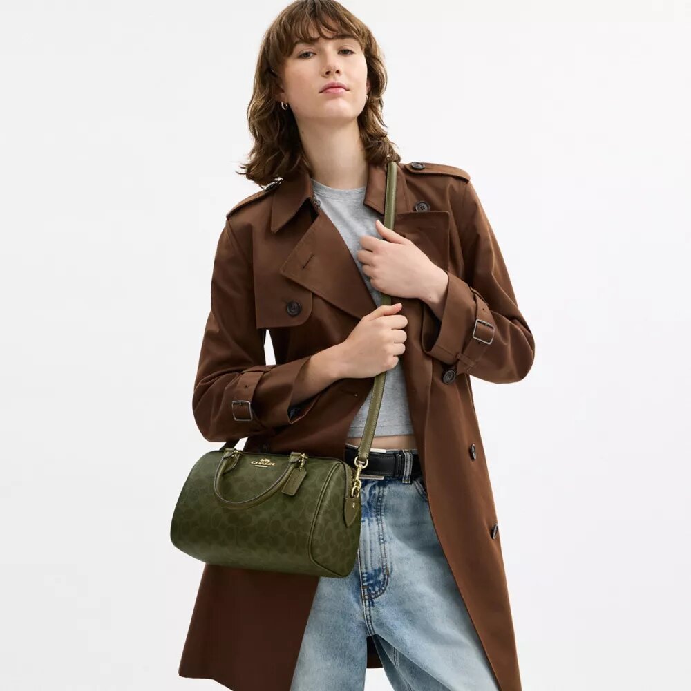 Rowan Satchel Bag in Signature Canvas