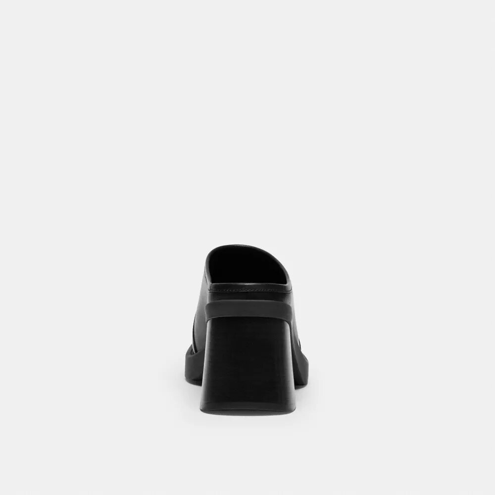 Sculpted C Heeled Mule