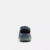Sculpted C Platform Clog in Loved Denim