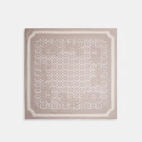 Signature Horse and Carriage Print Silk Square Scarf