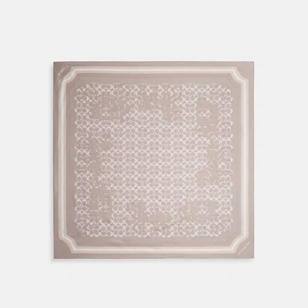 Signature Horse and Carriage Print Silk Square Scarf