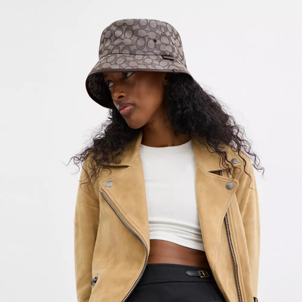 Signature Jacquard Bucket Hat