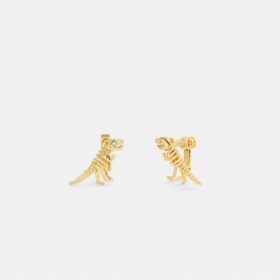 Skeletal Rexy Clip-On Stud Earrings