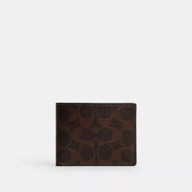 Slim Billfold Wallet in Signature Canvas