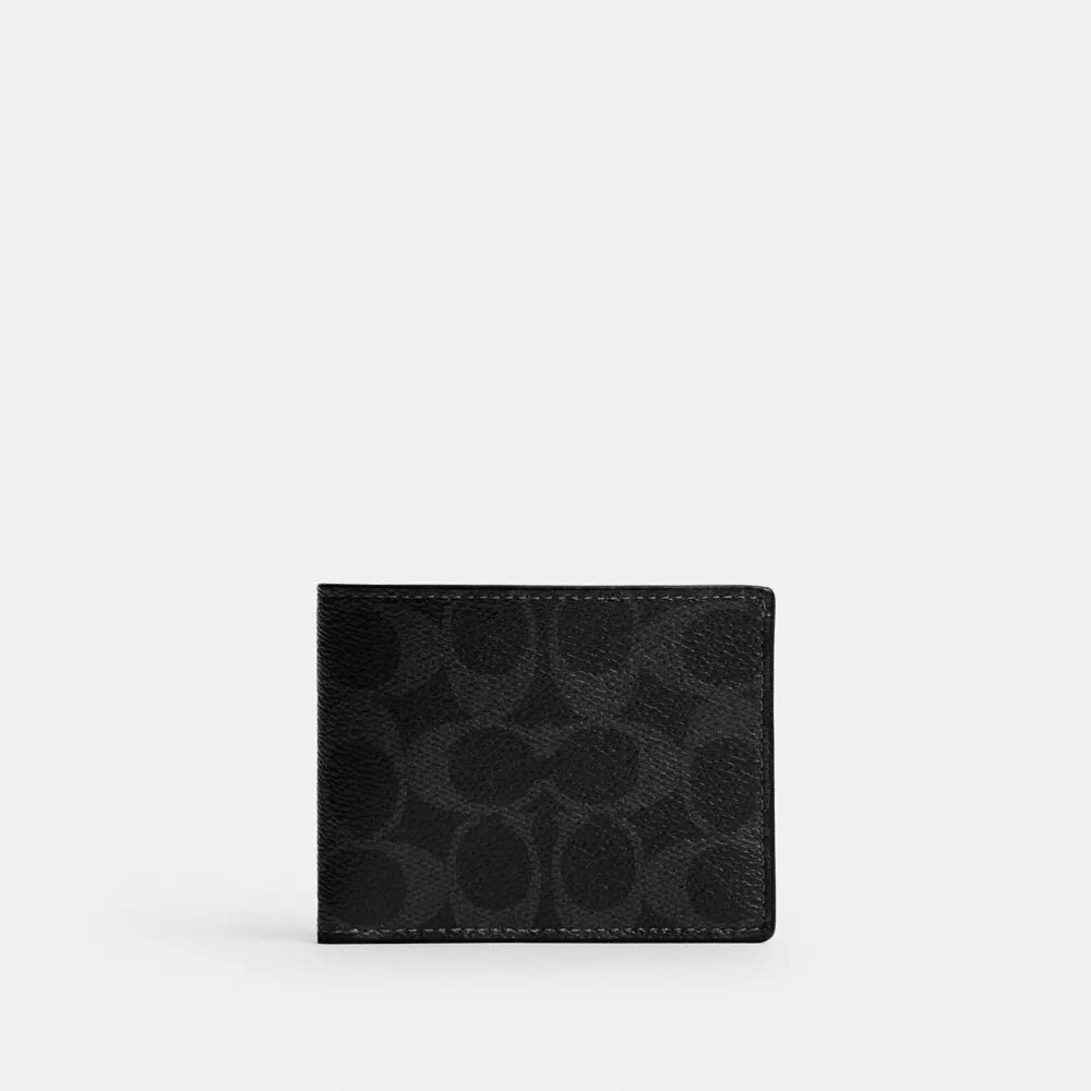 Slim Billfold Wallet in Signature Canvas