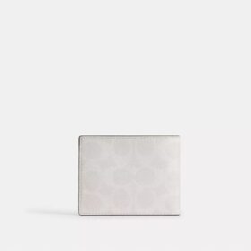 Slim Billfold Wallet in Signature Canvas