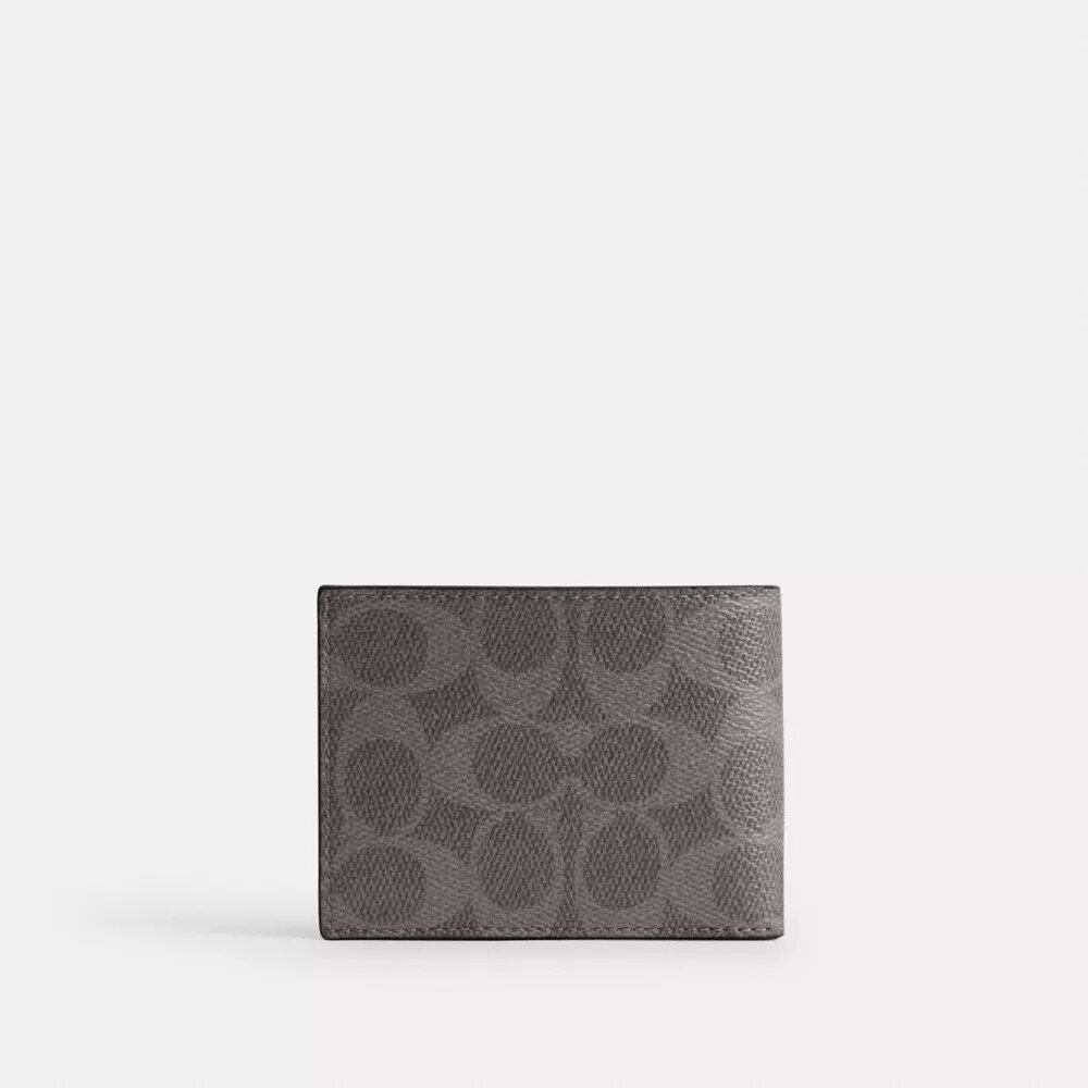 Slim Billfold Wallet in Signature Canvas